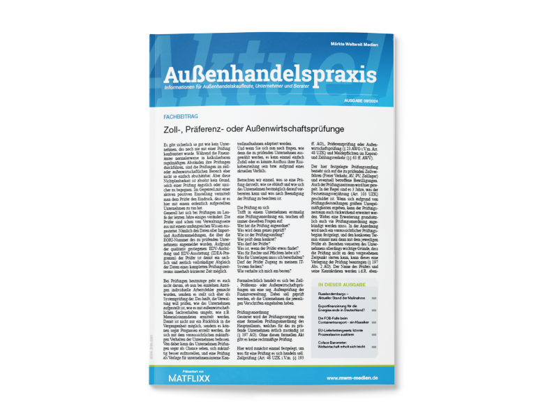 Außenhandelspraxis Aktuell